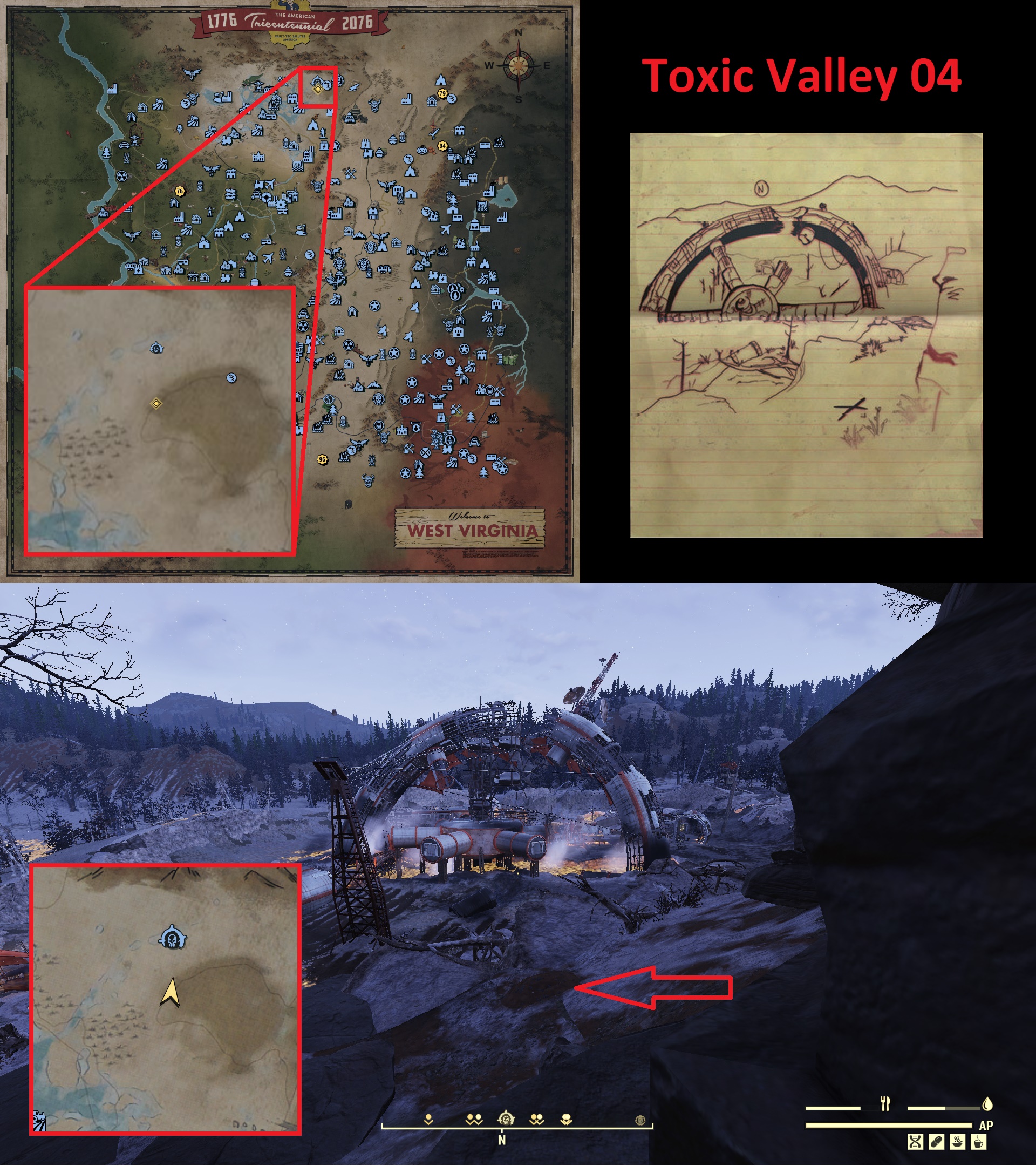 Fallout 76 Treasure Map Locations - Toxic Valley 04 - 349D062