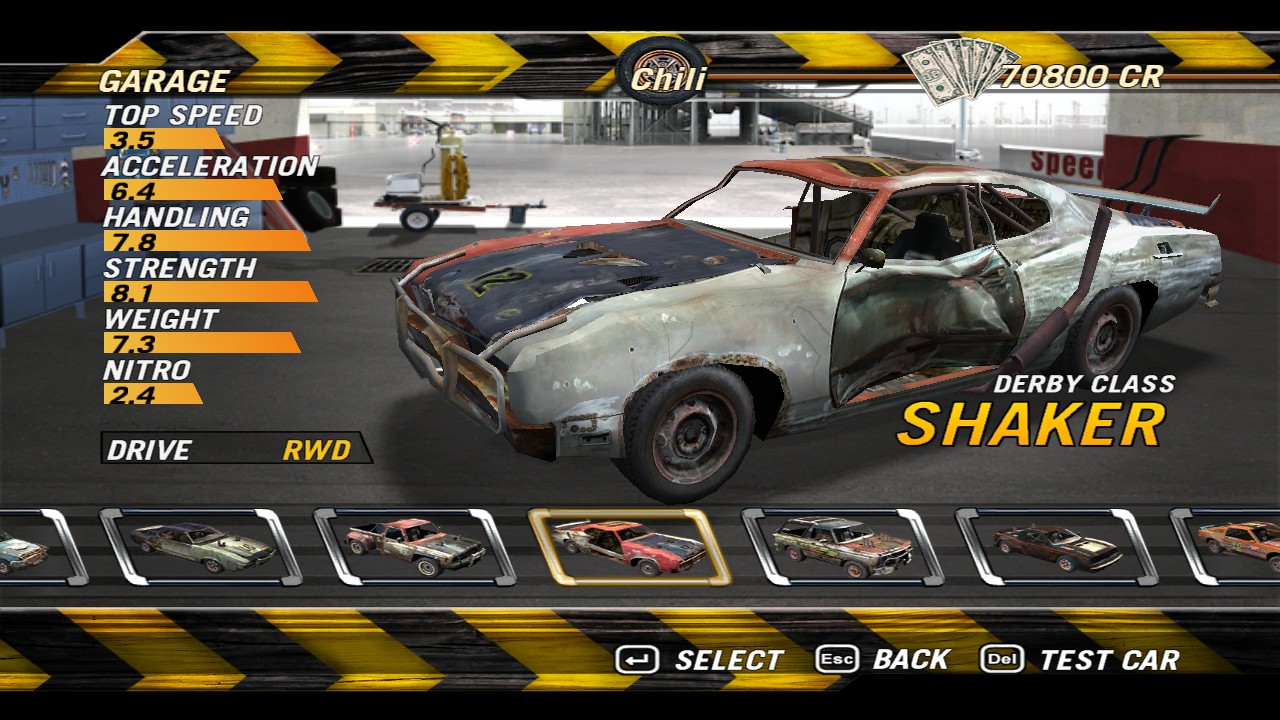 FlatOut 2 Best Car to Use in Game Suggestion - Derby Class - BA5E927