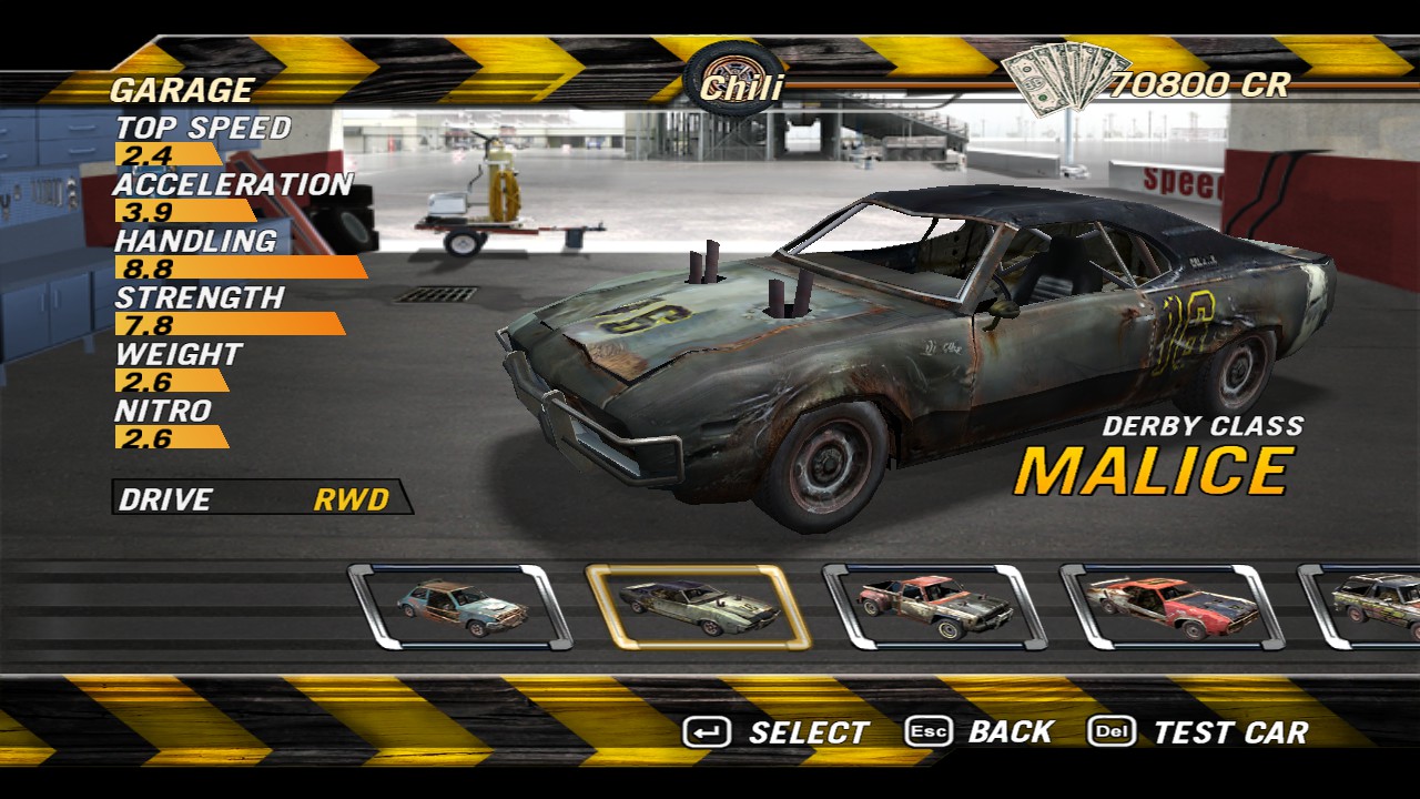 FlatOut 2 Best Car to Use in Game Suggestion - Derby Class - D2C026E