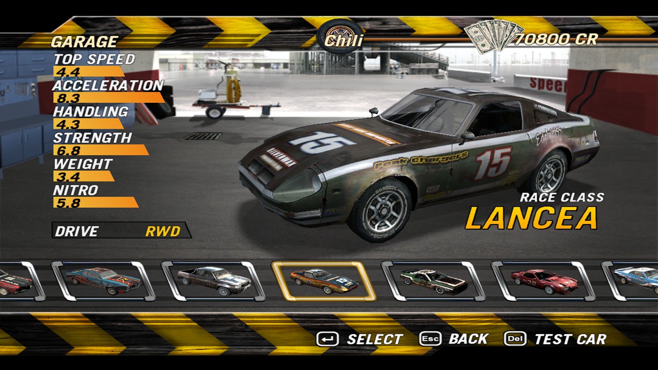 FlatOut 2 Best Car to Use in Game Suggestion - Race Class - 1D68756