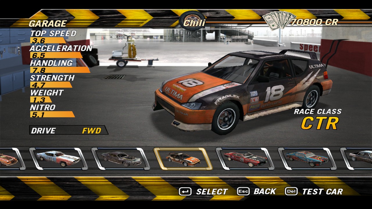 FlatOut 2 Best Car to Use in Game Suggestion - Race Class - 9DC834A
