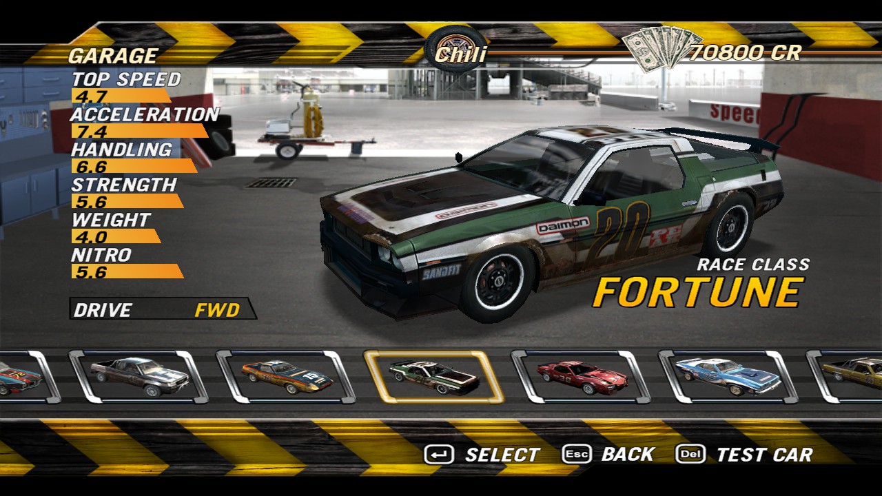 FlatOut 2 Best Car to Use in Game Suggestion - Race Class - B04BC07