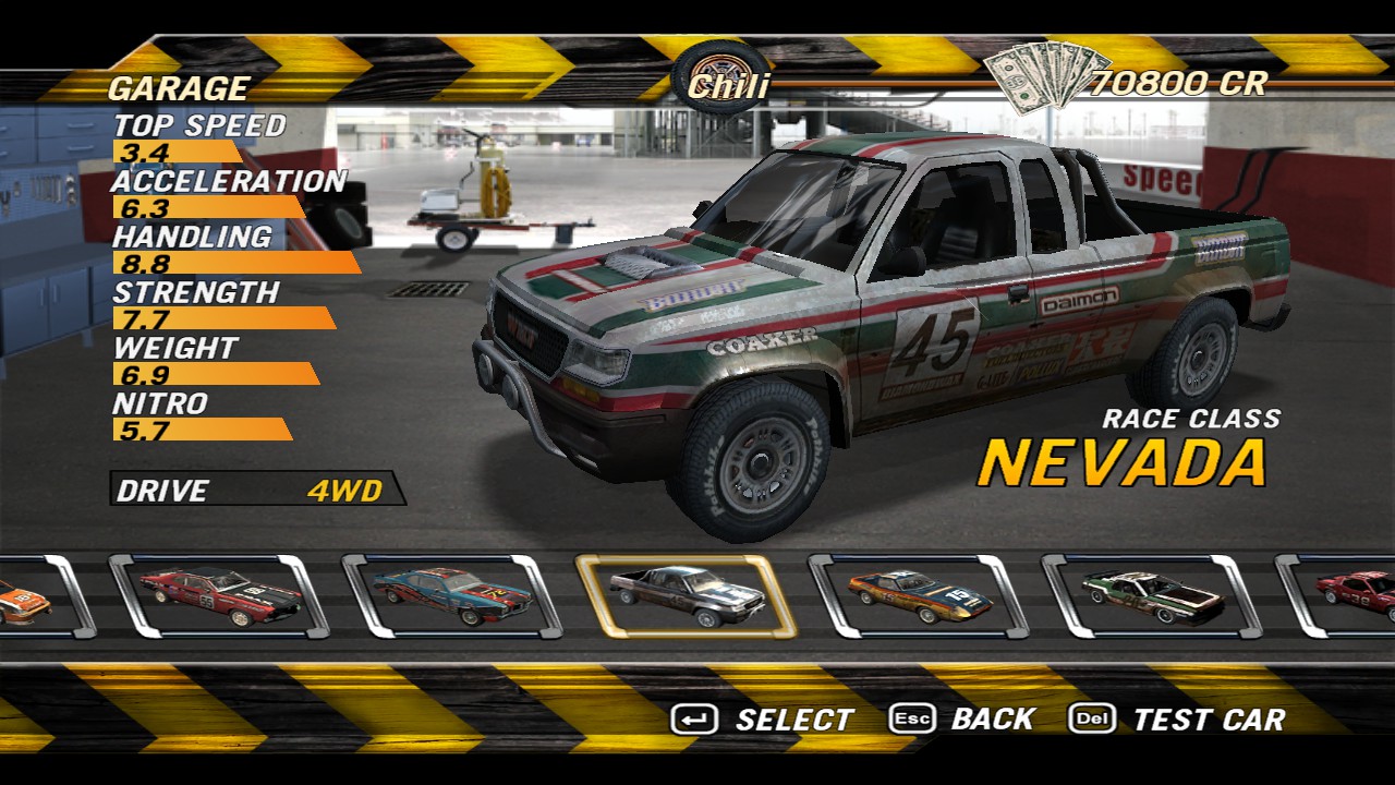 FlatOut 2 Best Car to Use in Game Suggestion - Race Class - FB312A1
