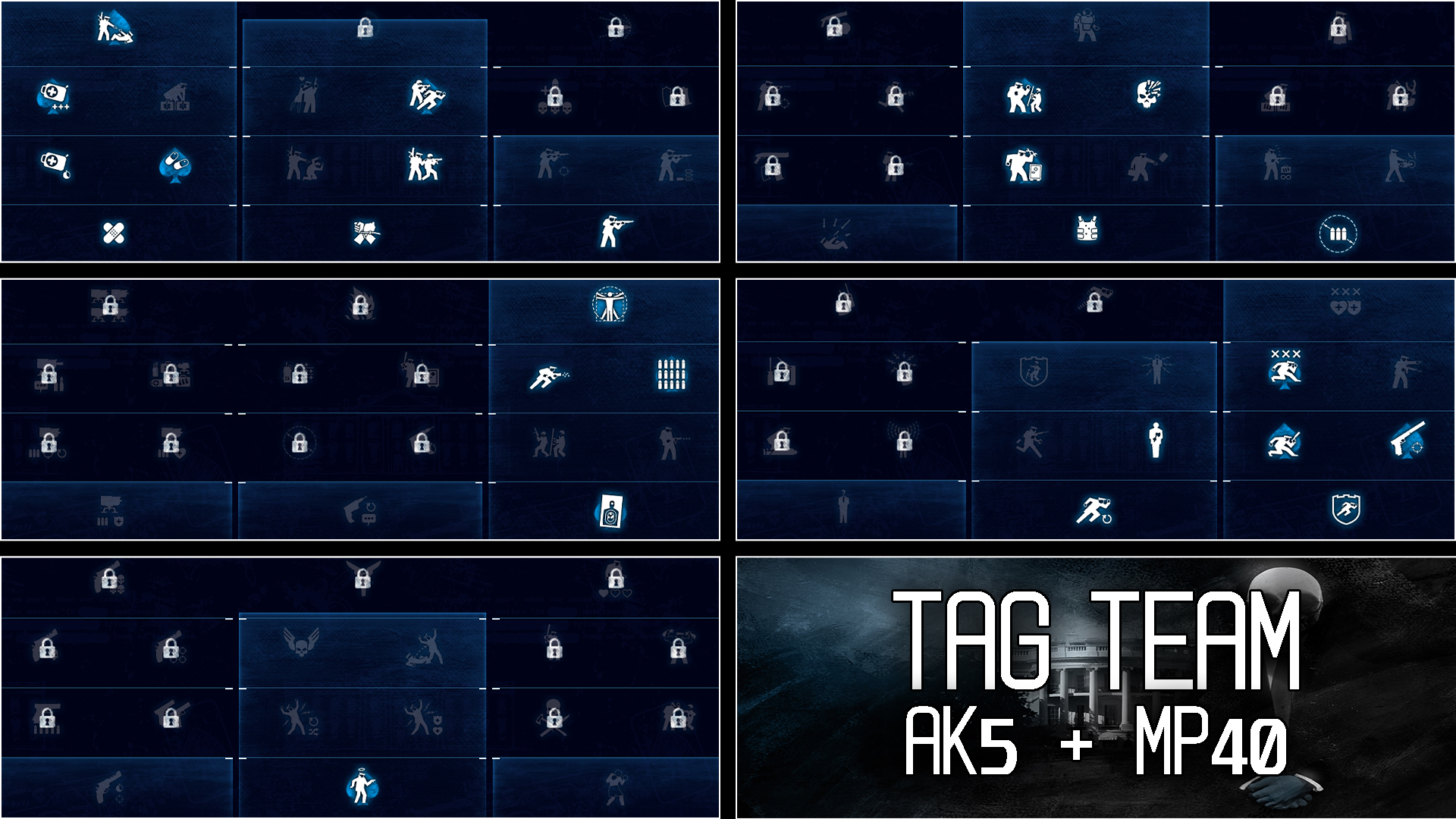 PAYDAY 2 Death Sentence One Down Builds - AK5 & MP40 [Tag Team] (10) - B6D92BD