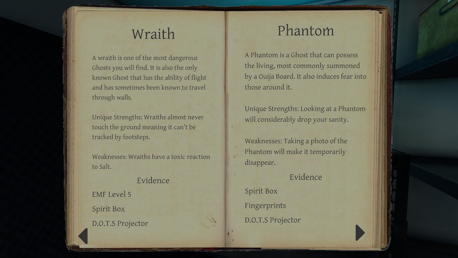 Phasmophobia List of New Ghosts in Game - All Evidence and Questions for Ghost Guide - Wraith - Phantom - BBDE783