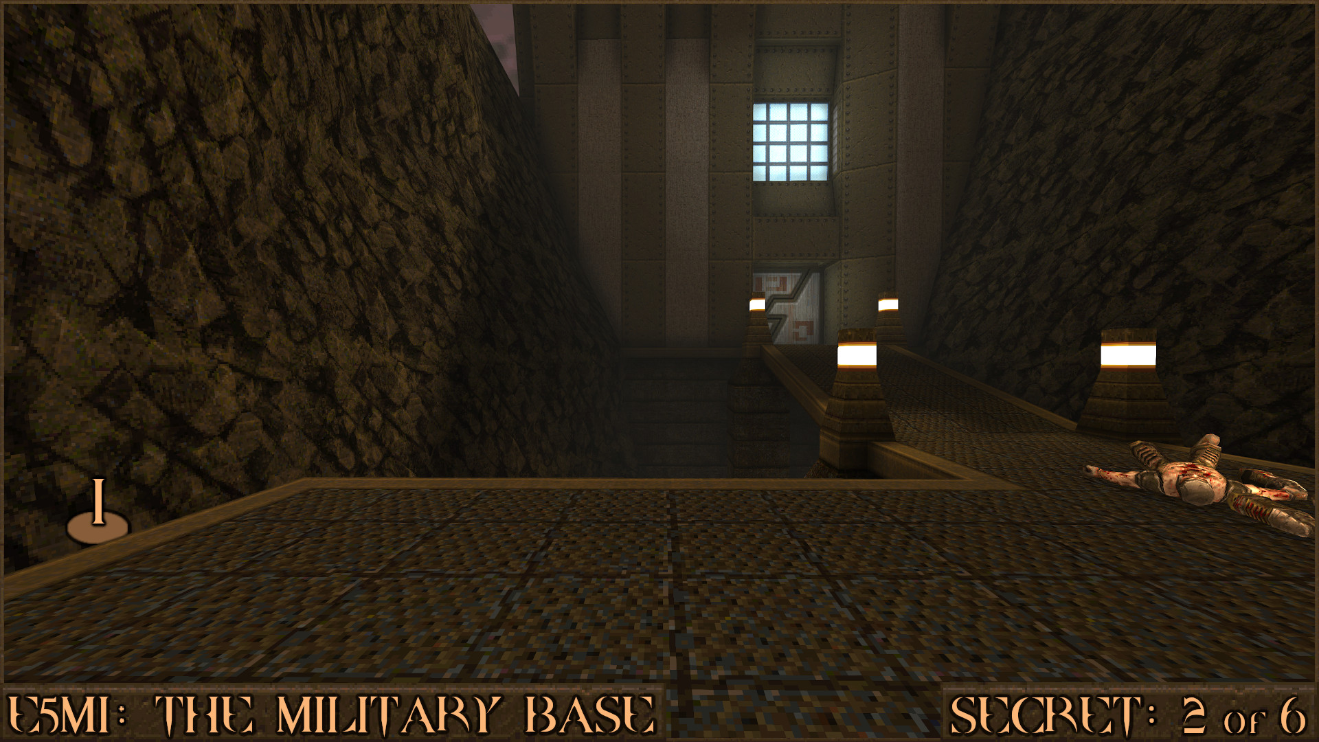 Quake Finding All Secrets in Quake Expansion pack: Dimension of the Past - E5M1: The Military Base - 442E0D7