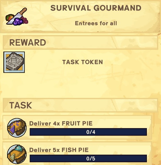 The Survivalists Walkthrough - Quest Rewards + Achievements + Shopkeepers Game Info Tips - Survival Gourmand - 310F0D3