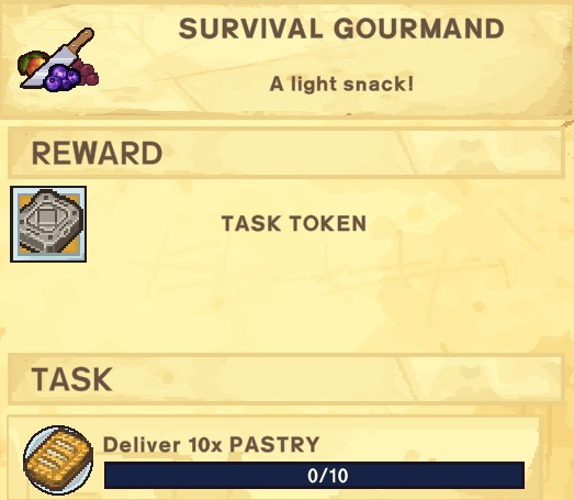 The Survivalists Walkthrough - Quest Rewards + Achievements + Shopkeepers Game Info Tips - Survival Gourmand - 5DB6411