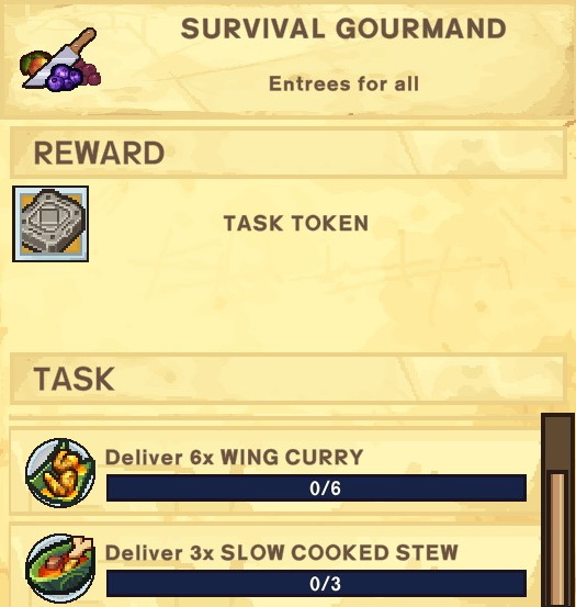 The Survivalists Walkthrough - Quest Rewards + Achievements + Shopkeepers Game Info Tips - Survival Gourmand - 5FBF783