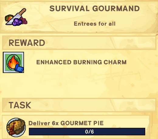 The Survivalists Walkthrough - Quest Rewards + Achievements + Shopkeepers Game Info Tips - Survival Gourmand - 699ECF7