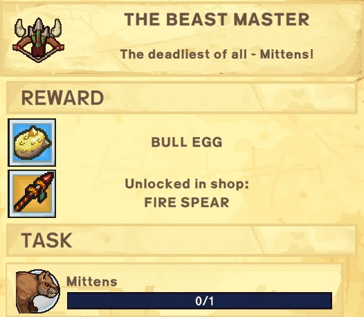The Survivalists Walkthrough - Quest Rewards + Achievements + Shopkeepers Game Info Tips - The Beastmaster - 66D9C2D