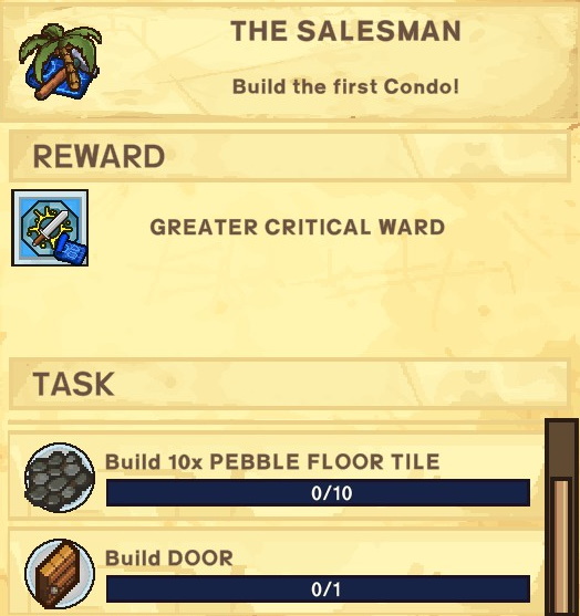 The Survivalists Walkthrough - Quest Rewards + Achievements + Shopkeepers Game Info Tips - The Salesman - 209C2F2