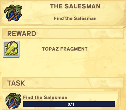 The Survivalists Walkthrough - Quest Rewards + Achievements + Shopkeepers Game Info Tips - The Salesman - 526107B
