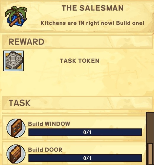 The Survivalists Walkthrough - Quest Rewards + Achievements + Shopkeepers Game Info Tips - The Salesman - 7EA63BF