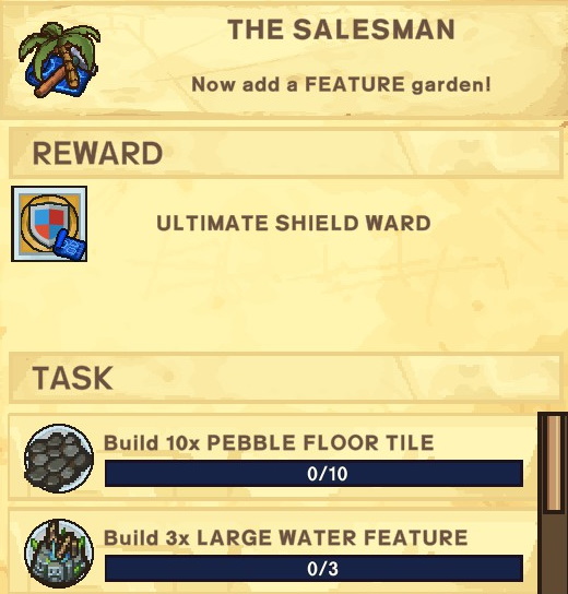 The Survivalists Walkthrough - Quest Rewards + Achievements + Shopkeepers Game Info Tips - The Salesman - E83C442