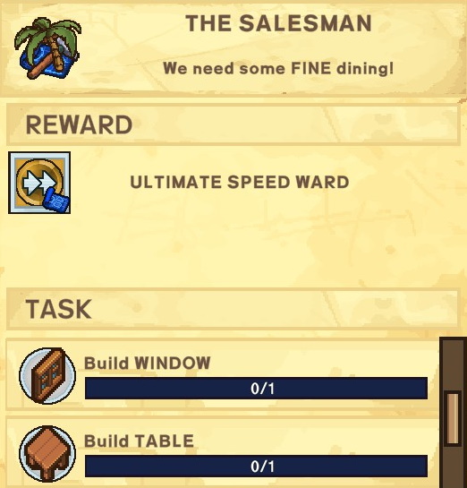 The Survivalists Walkthrough - Quest Rewards + Achievements + Shopkeepers Game Info Tips - The Salesman - FD6216D