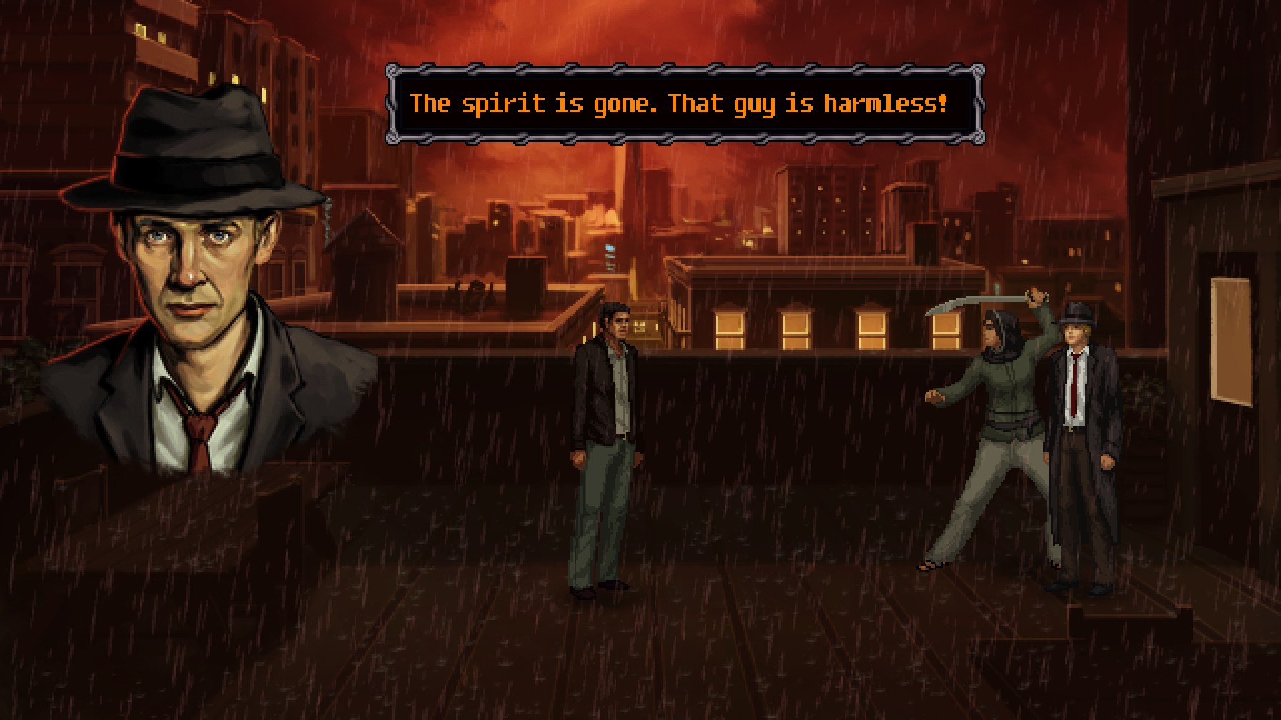 Unavowed Gameplay Walkthrough & Playthrough Guide - 2021 - Prologue - Back on the roof