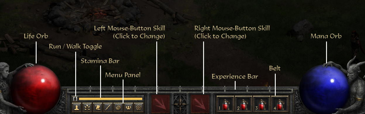 Diablo 2 chat button