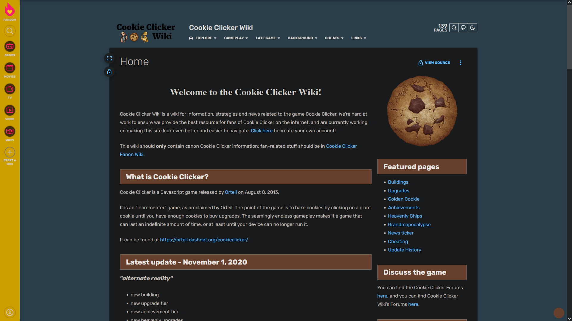 Cookie Clicker, Cookie Clicker Wiki