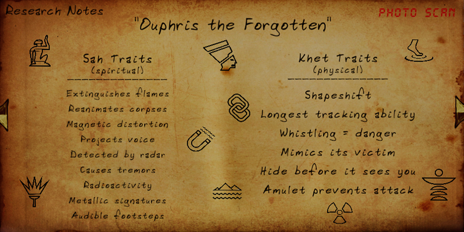 FOREWARNED List of All Mejai Types and Evidence+ Powers Information Guide - Ouphris the Forgotten - 7FFA2A0