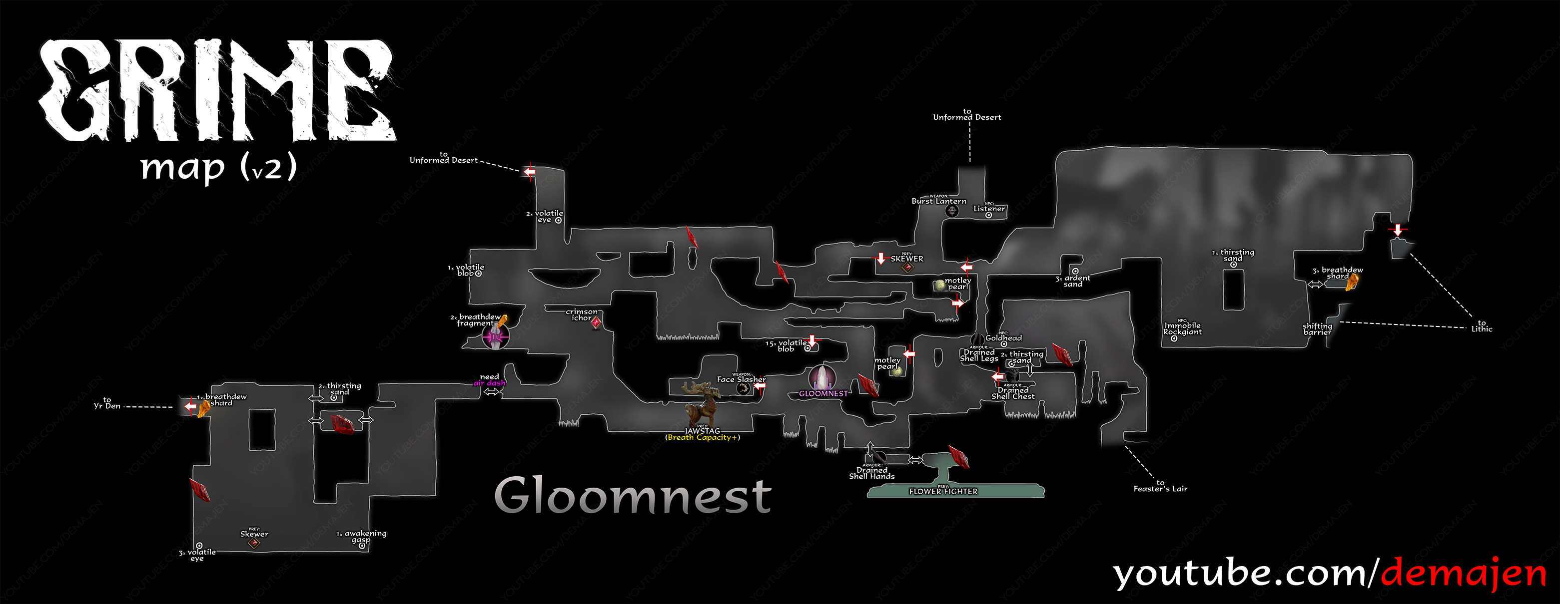 GRIME All Maps in Game + Gameplay Tips and Information - Gloomnest - B90515D