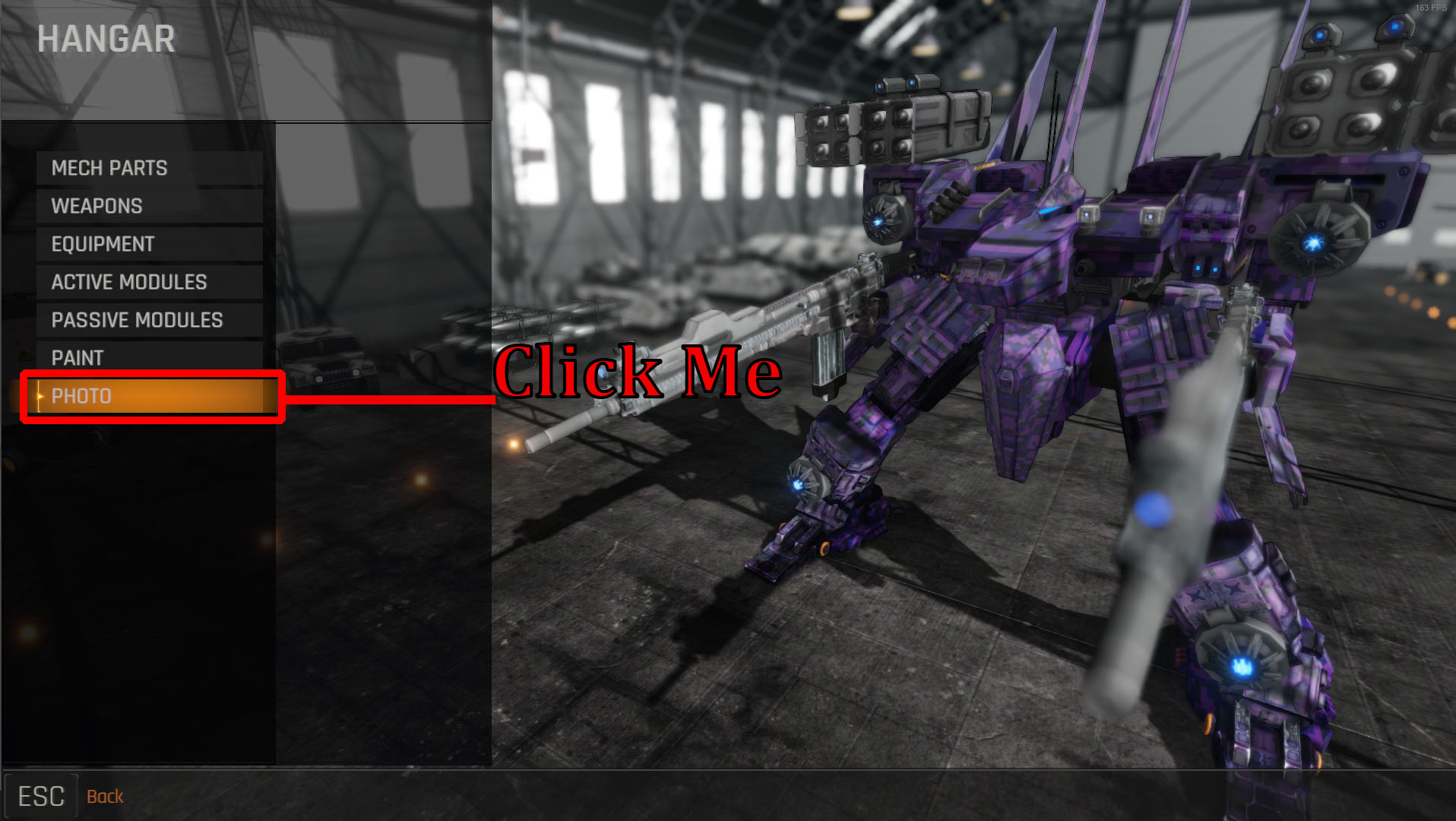Mecha Knights: Nightmare Enable Photo Mode and Changing Background + HUD Remove - How to Enable Photo mode and Change backgrounds - 80F6E9D
