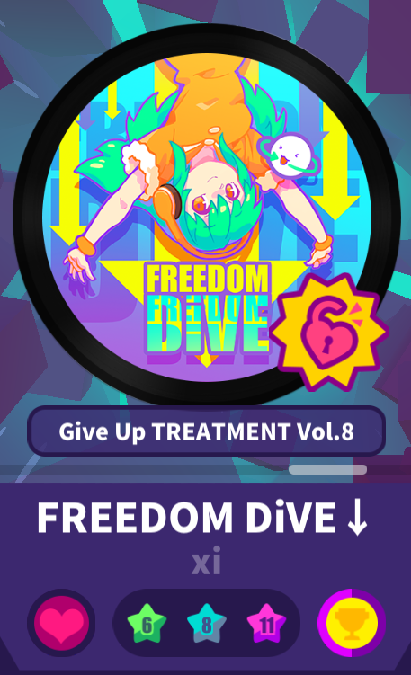 Muse Dash All Hidden Difficulties Songs Guide - FREEDOM DIVE ↓ - xi (11☆) [Give Up TREATMENT Vol.8] - EF78BE8