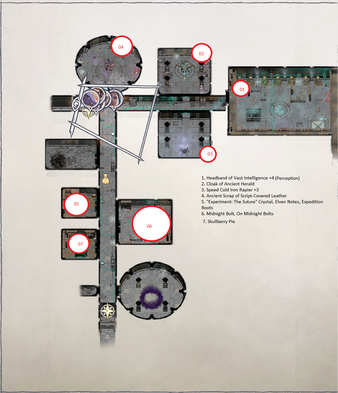 Pathfinder: Wrath of the Righteous All Items Location in Cave Map Guide - Ch. 3 Item Locations - C0CB32D