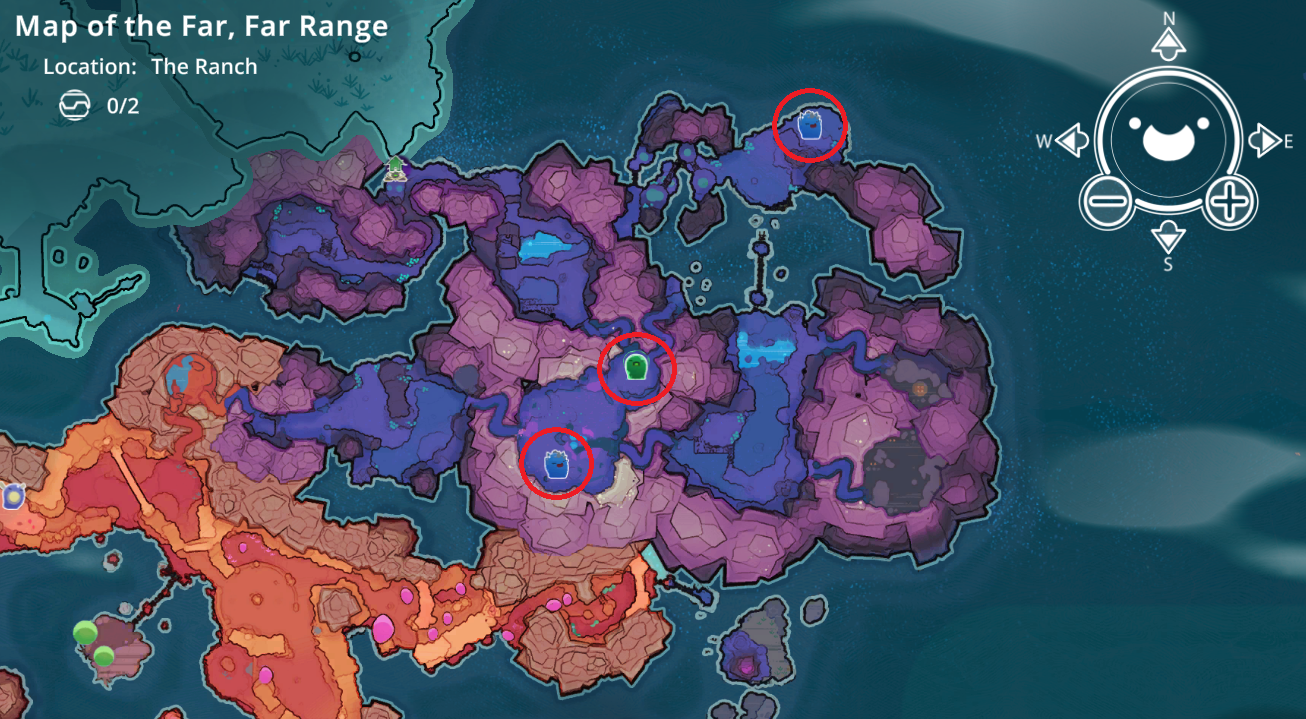 Slime Rancher All Map for All Gordo Locations + Loot Guide - Indigo Quarry(Rock, Rock and Rad Gordos) - 928B895
