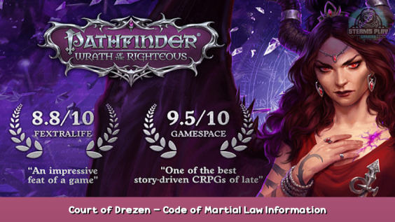 Pathfinder: Wrath of the Righteous Court of Drezen – Code of Martial Law Information Details 1 - steamsplay.com