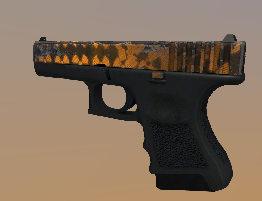 Counter-Strike: Global Offensive Useful Tricks + Recoil Pattern for Glock Reactor CSGO - Effect of the wears - 8F195D8