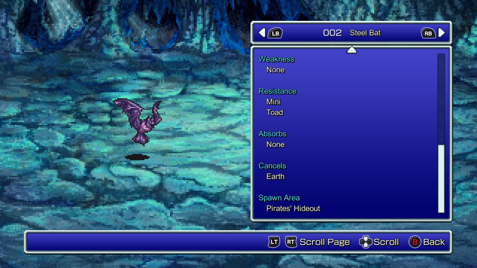 FINAL FANTASY V Blue Mage Spells + All Collection Points - Blue Mage spells (in order of their earliest appearance) - 850F9DE