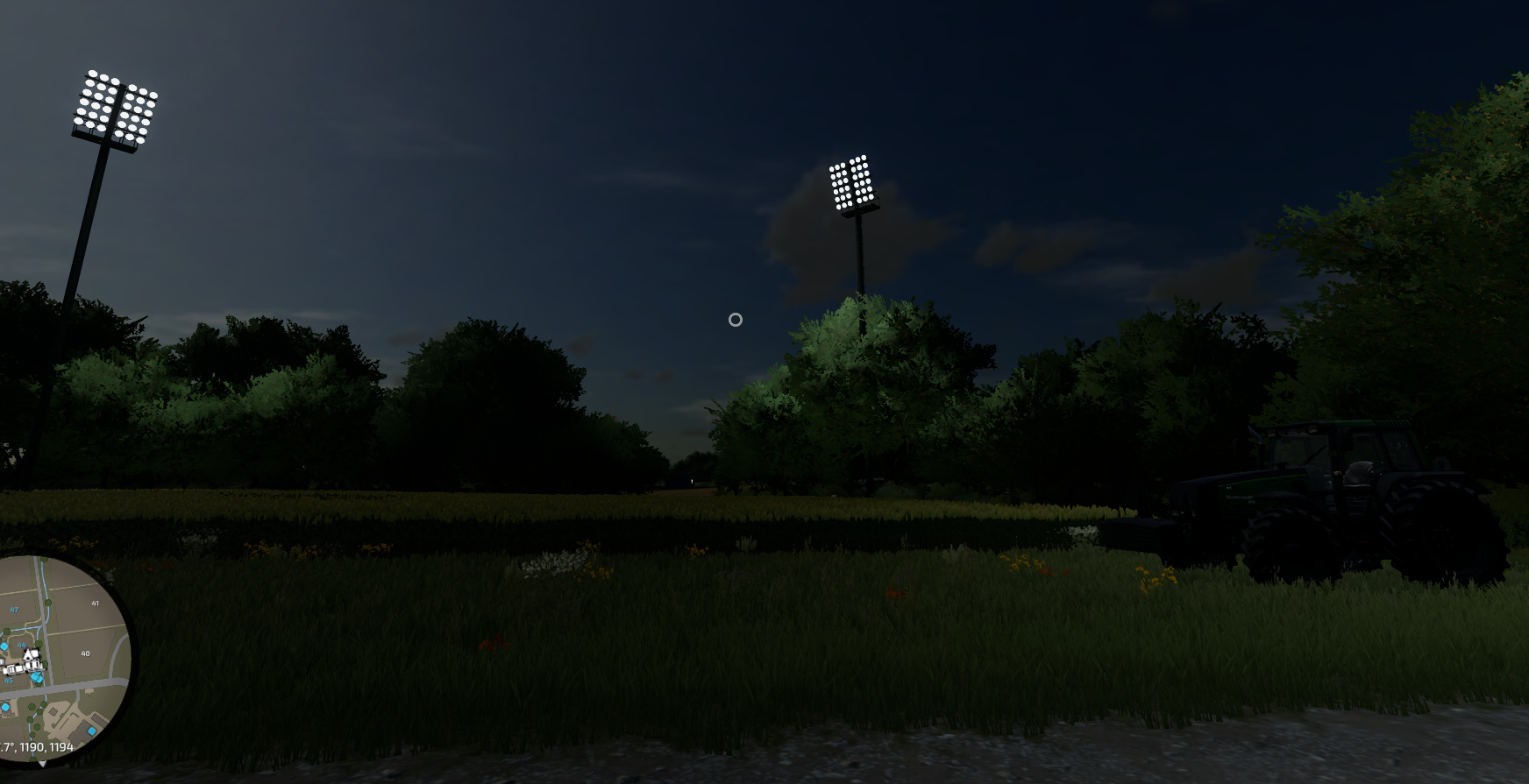 Farming Simulator 22 How to Fix Lighting by Floodlights - The Issue - 9D11ABF