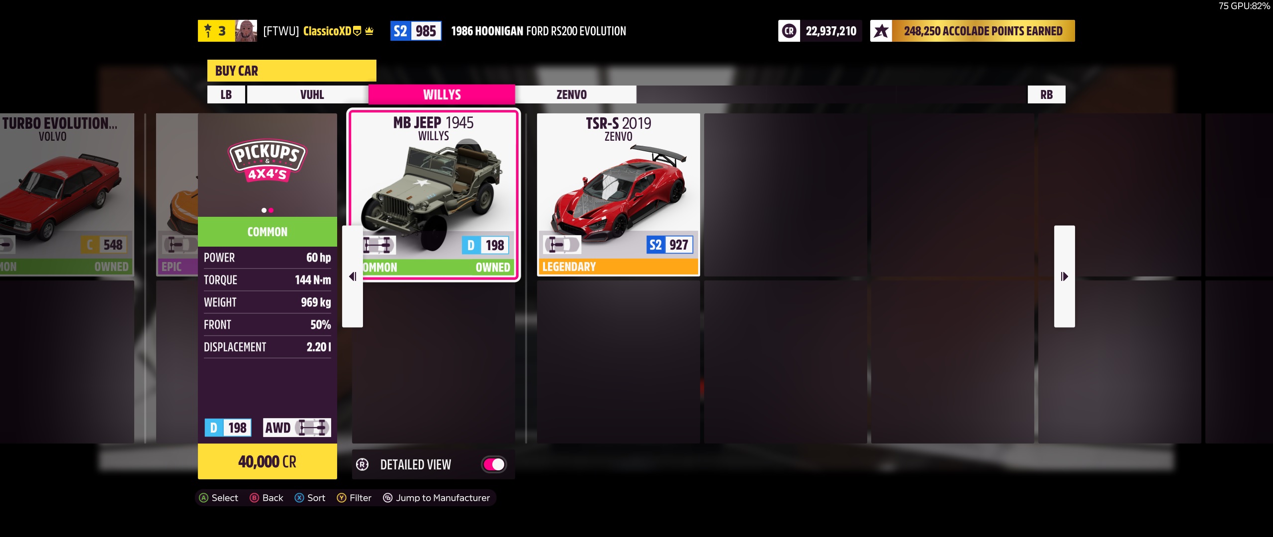 Forza Horizon 5 Tips How to Farm Super Wheelspins - Purchasing the Required Car - E1C51A1