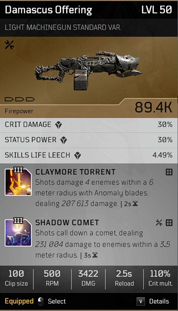 OUTRIDERS New Horizon Update for Weapon Damage - The content - D30623B