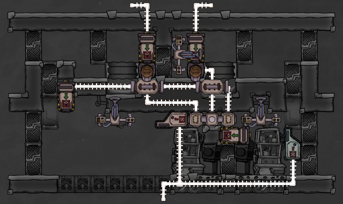 Oxygen Not Included Automated Divergent Ranches - Objectives + Statistics - - 3rd Upgrade - Sulfur Delivery - A77DEE5