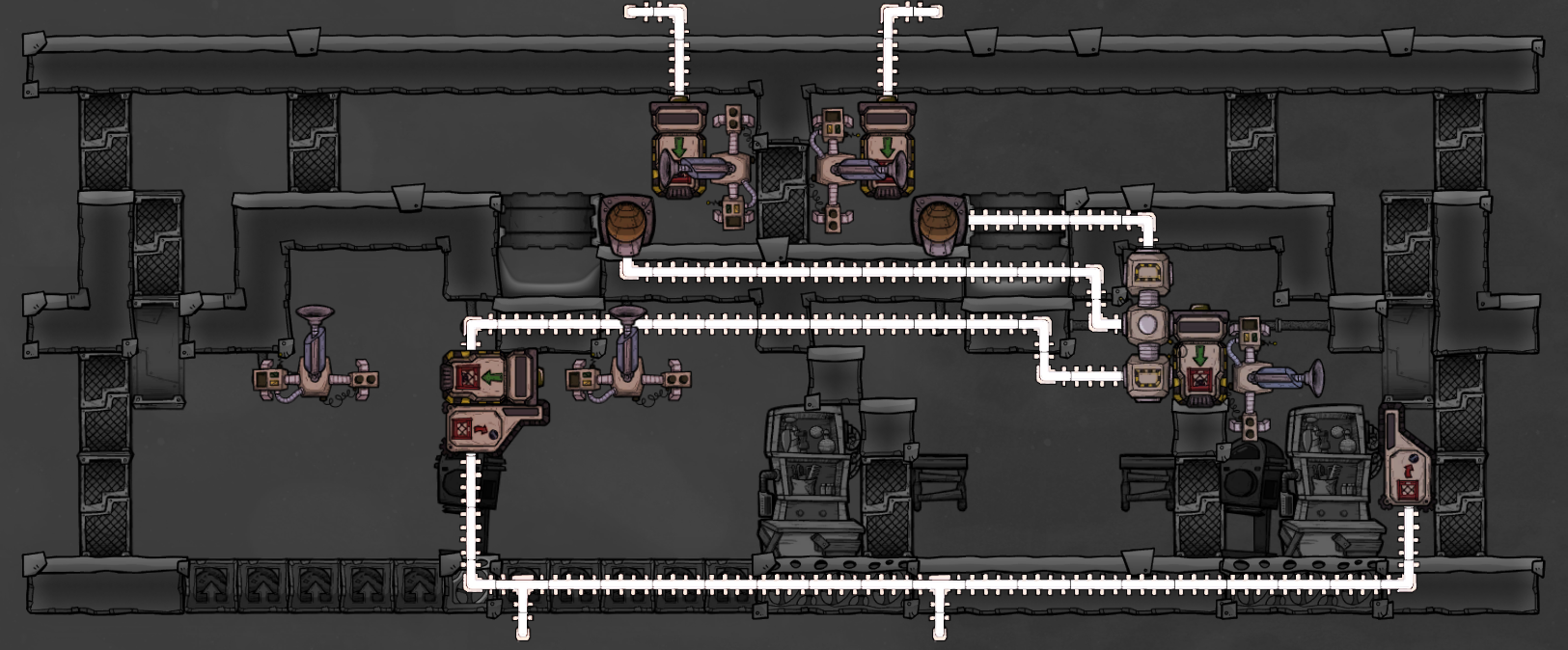 Oxygen Not Included Automated Divergent Ranches - Objectives + Statistics - - 3rd Upgrade - Sulfur Delivery - C8916CA