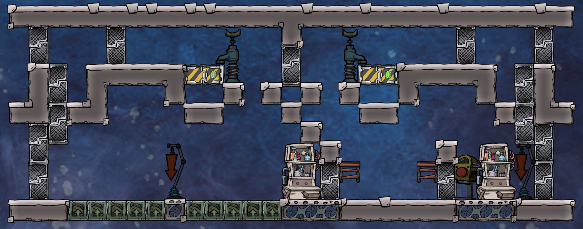 Oxygen Not Included Automated Divergent Ranches - Objectives + Statistics - - Early Ranching - Zero Automation - 32FC2B3