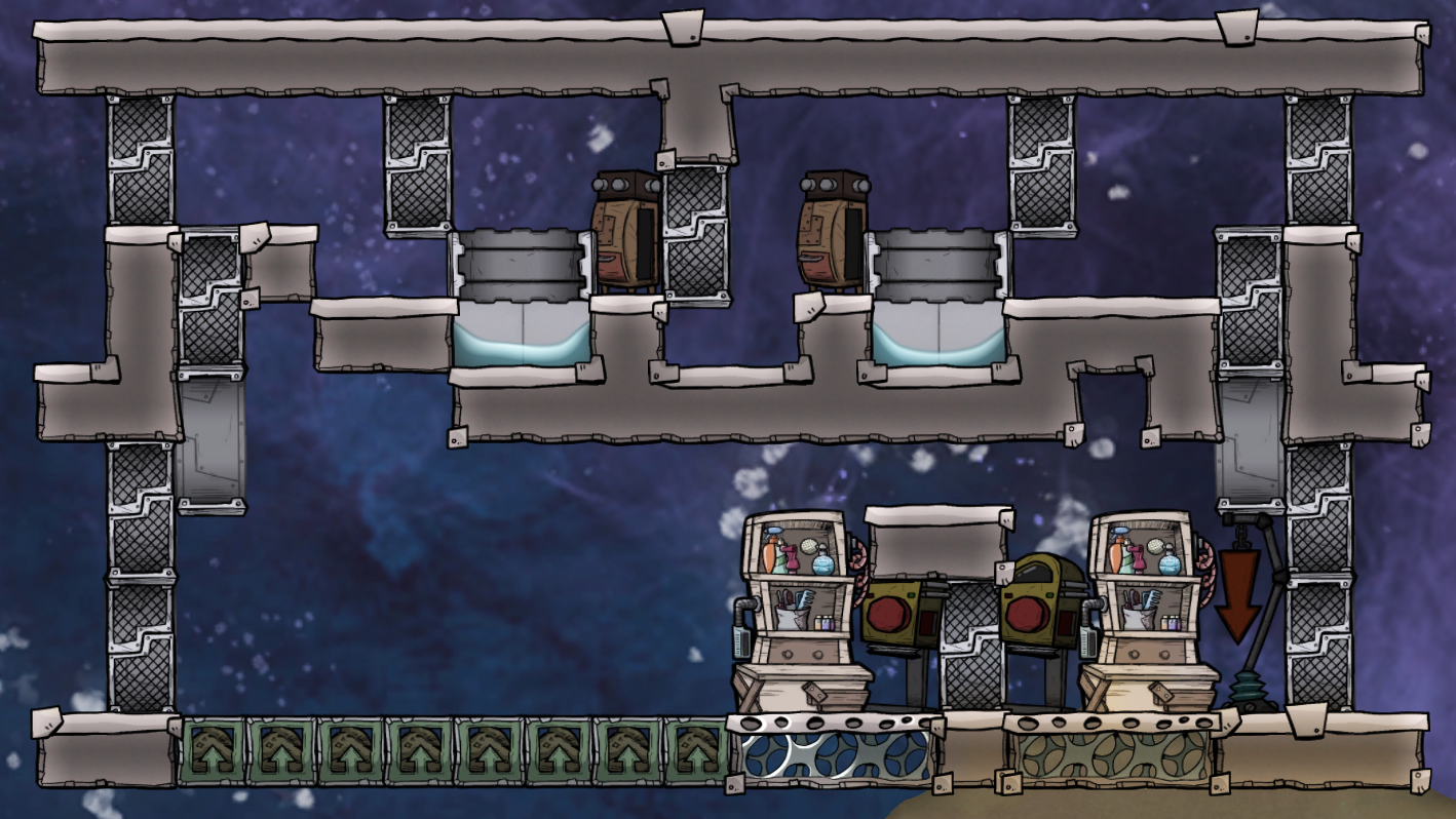 Oxygen Not Included Automated Divergent Ranches - Objectives + Statistics - - Early Ranching - Zero Automation - 3B2DF67