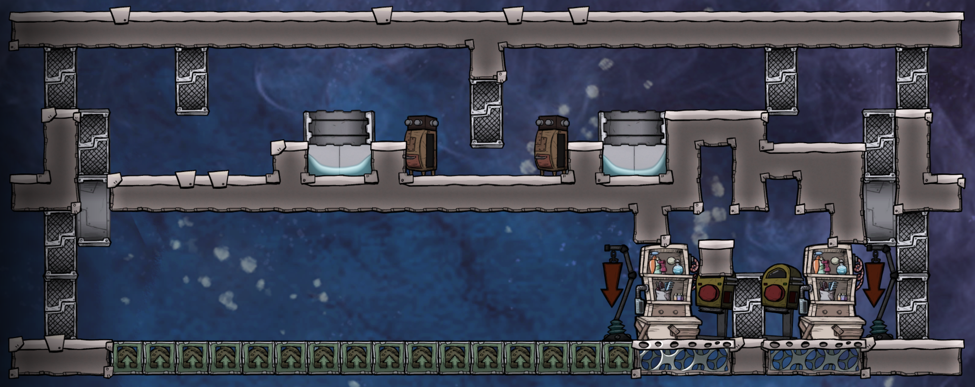 Oxygen Not Included Automated Divergent Ranches - Objectives + Statistics - - Early Ranching - Zero Automation - A811265