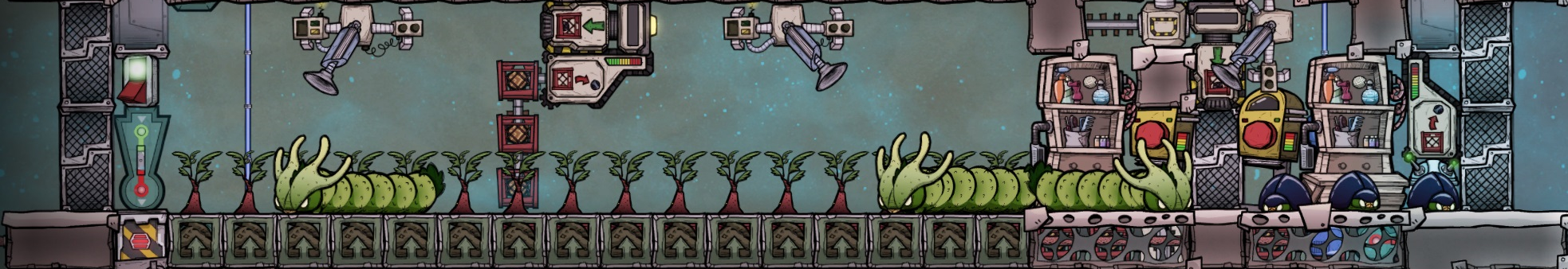 Oxygen Not Included Automated Divergent Ranches - Objectives + Statistics - - The Sucrose Stable - 20F6B7C
