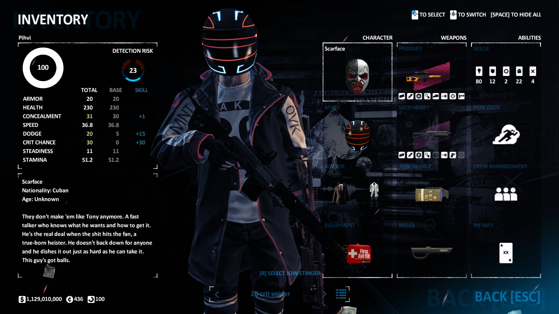 PAYDAY 2 Best Build for Sicario - Weapon Attachments - Sicario Grom - 9FA2333