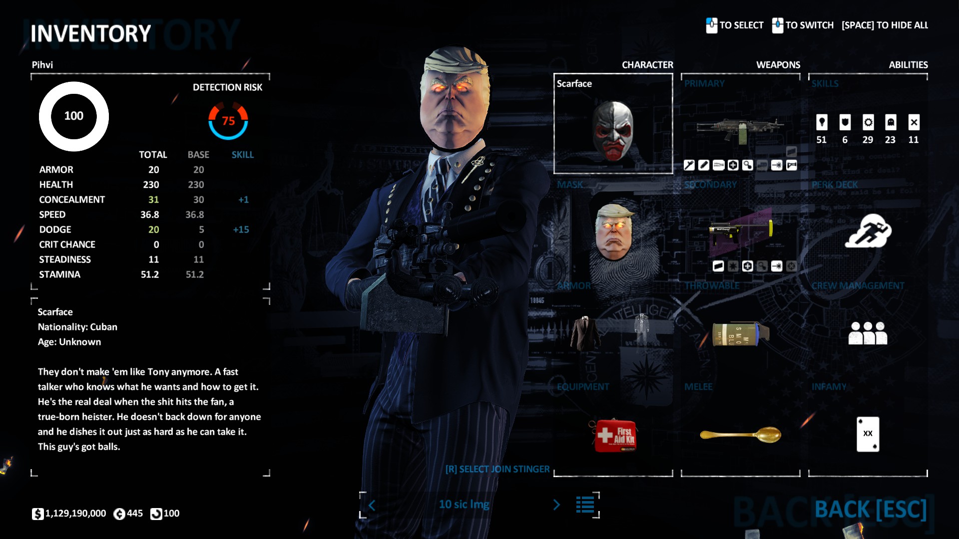 PAYDAY 2 Best Build for Sicario - Weapon Attachments - Sicario Lmg + Spoon - 7C16612