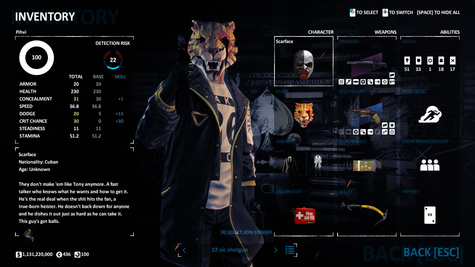PAYDAY 2 Best Build for Sicario - Weapon Attachments - Sicario M1014 - 33870BB