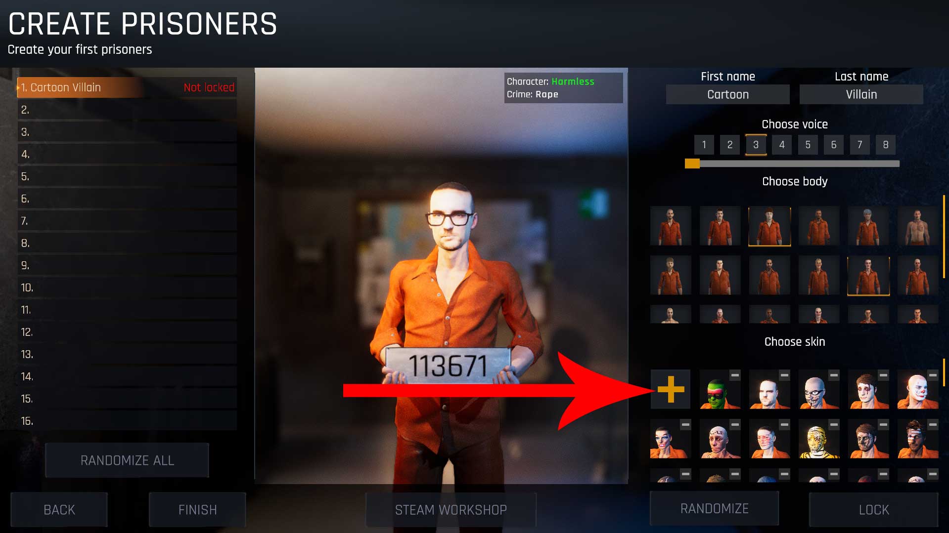 Prison Simulator How to Create Prisoner Tutorial for Workshop Guide - Import your own face to Prison - 7AD66E4