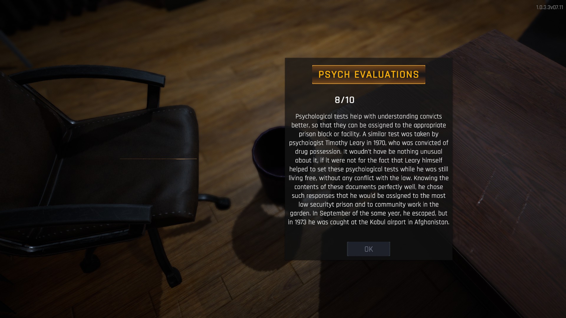 Prison Simulator How to Get All Collectible Items in Game - 8 - Psych Evaluations - 86D2B32