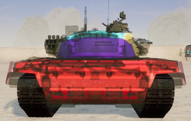 Squad Vehicle Armor + All Weak Points of Vehicles - T-72 - 02050B6