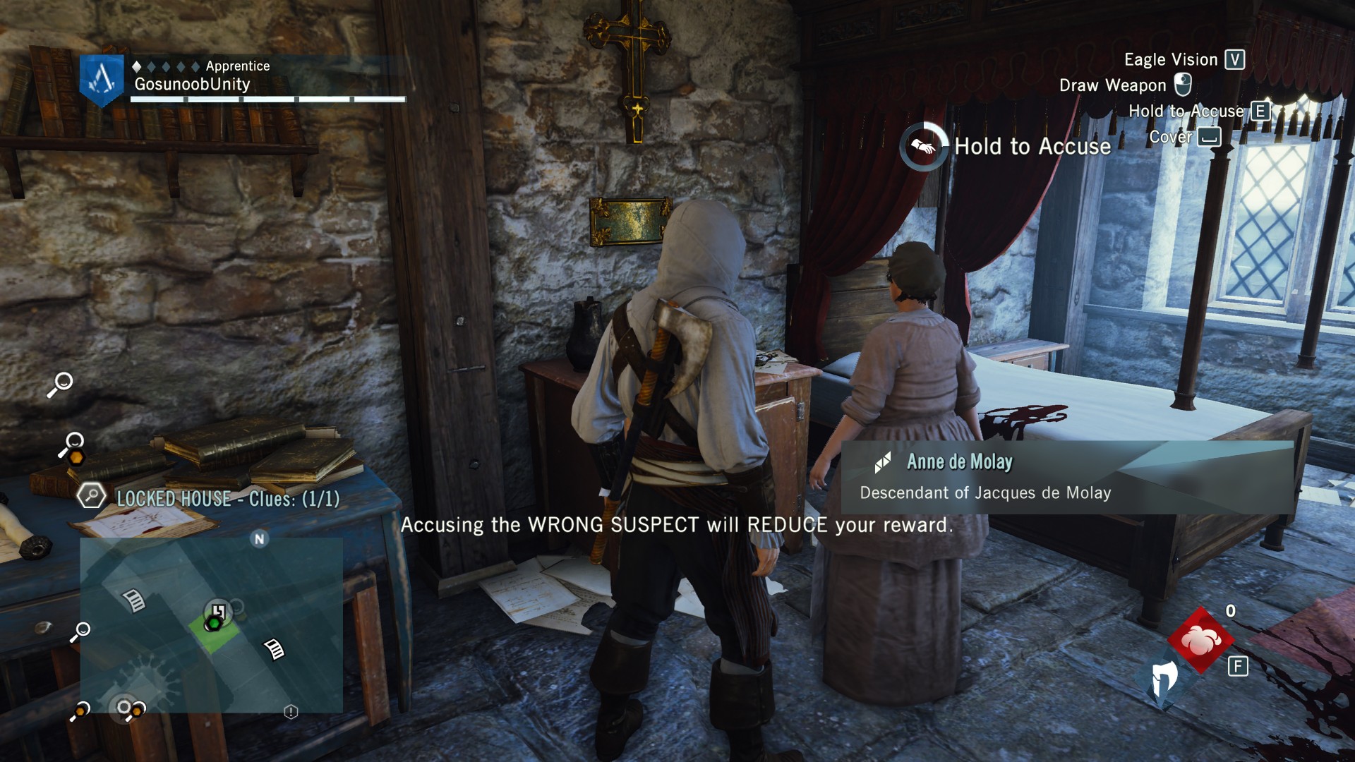 Assassin's Creed Unity Murder Mystery Guide + Location & Solution - Ancestral Vengeance ⧫⧫◊◊◊ - 5D7C0D9