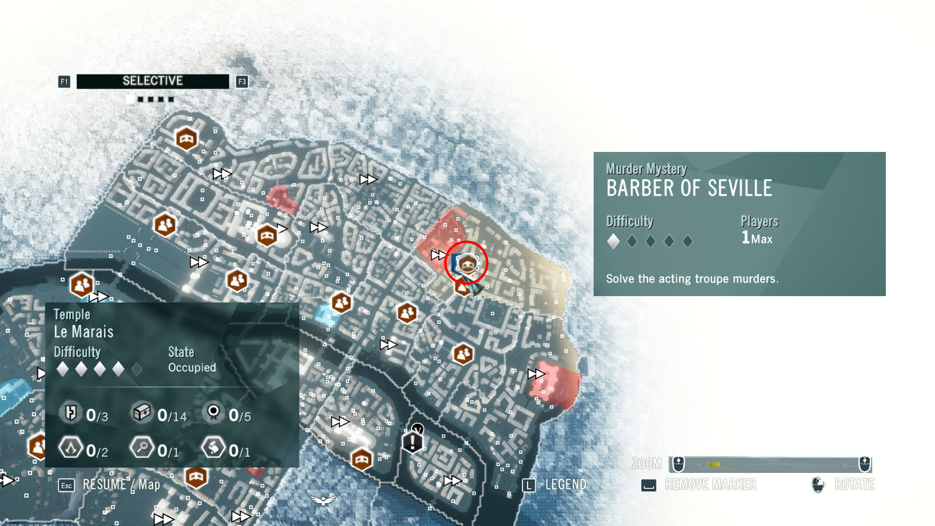 Assassin's Creed Unity Murder Mystery Guide + Location & Solution - Barber of Seville ⧫◊◊◊◊ - 8D85B87