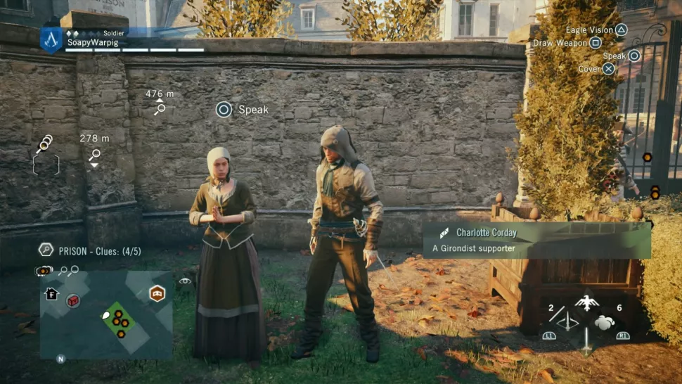 Assassin's Creed Unity Murder Mystery Guide + Location & Solution - The Assassination of Jean-Paul Marat ⧫⧫◊◊◊ - C1D9F80